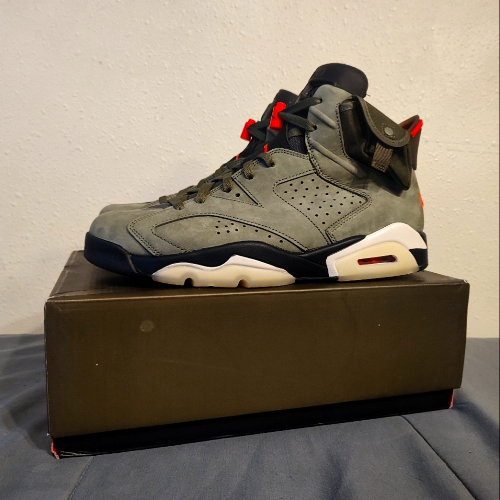 Air Jordan 6 Travis Scott Olive Size 13